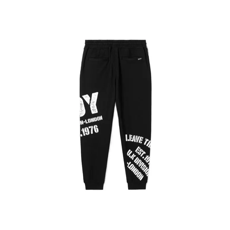 Boy London Knitted Sweatpants Unisex Black-1