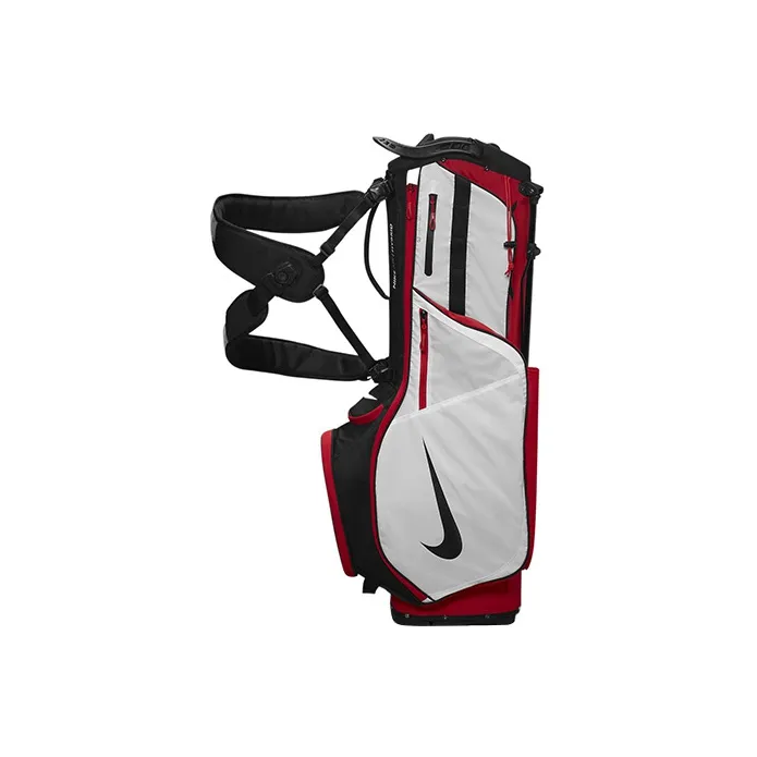 Nike Polyester Golf Bag, Crossbody Bag, Shoulder Bag Regular Unisex Red Black-0