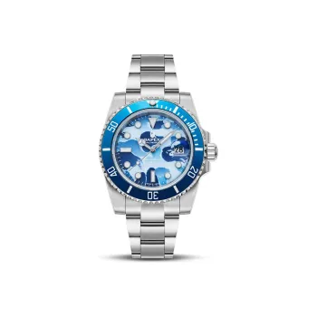 A BATHING APE TYPE 1 BAPEX Mechanical Movement Watch Men's Watches Blue Dial 0ZXWHMX87001J