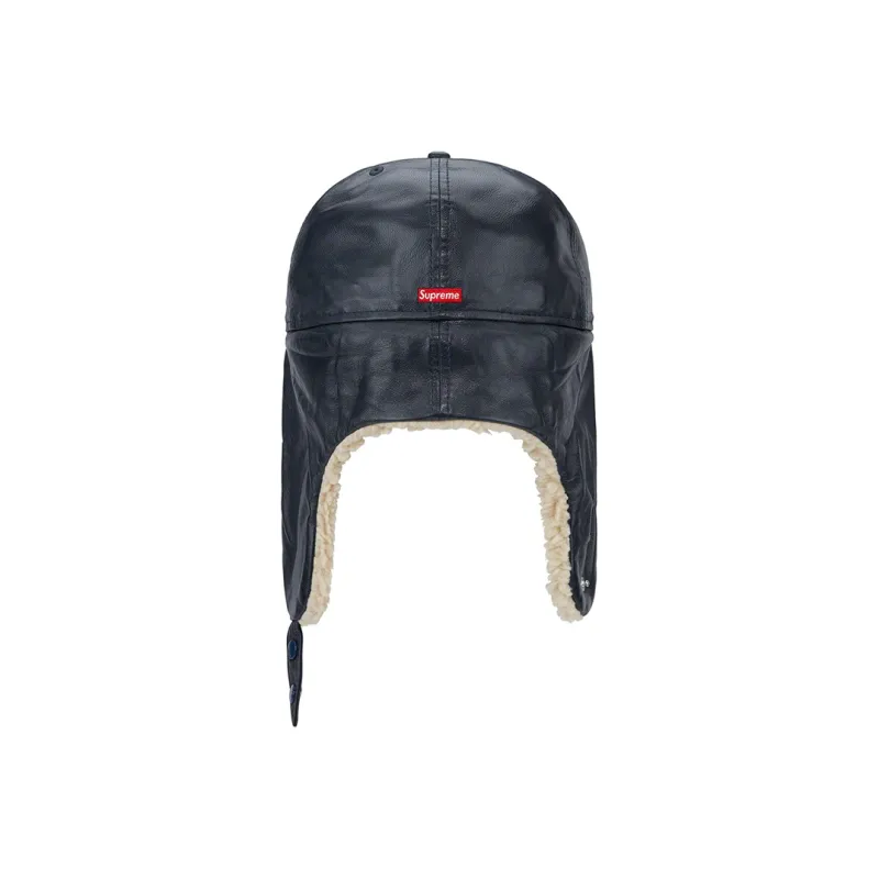 Supreme Leather Earflap Box Logo New Era-19
