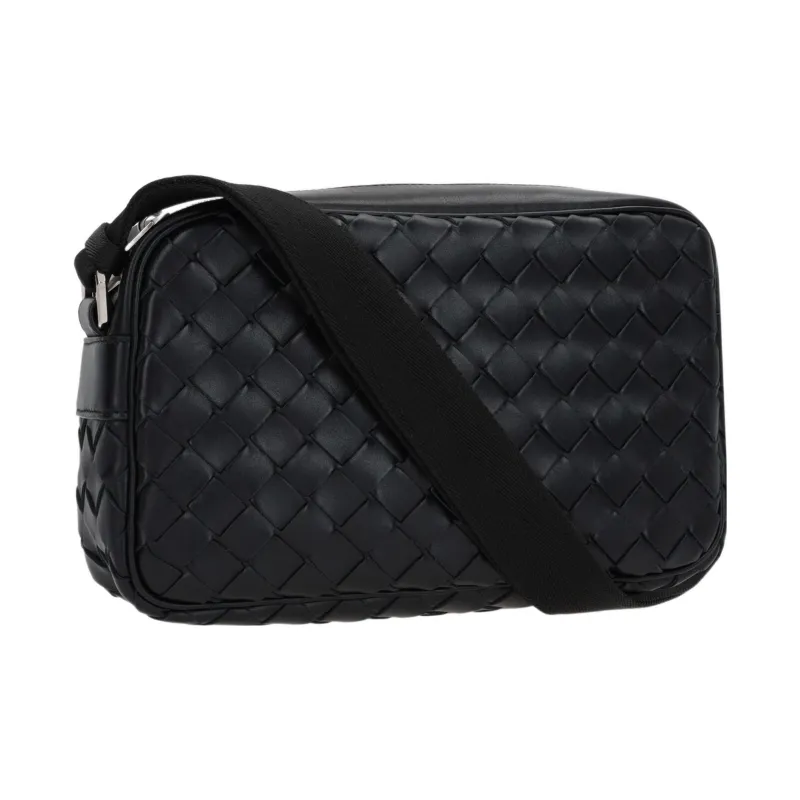 Bottega Veneta Classic Camera Bag Intrecciato Black-1