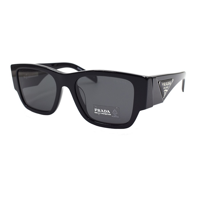 PRADA CATWALK Square Sunglasses Men's Black - POIZON PRADA CATWALK Square Sunglasses Men's Black - POIZON