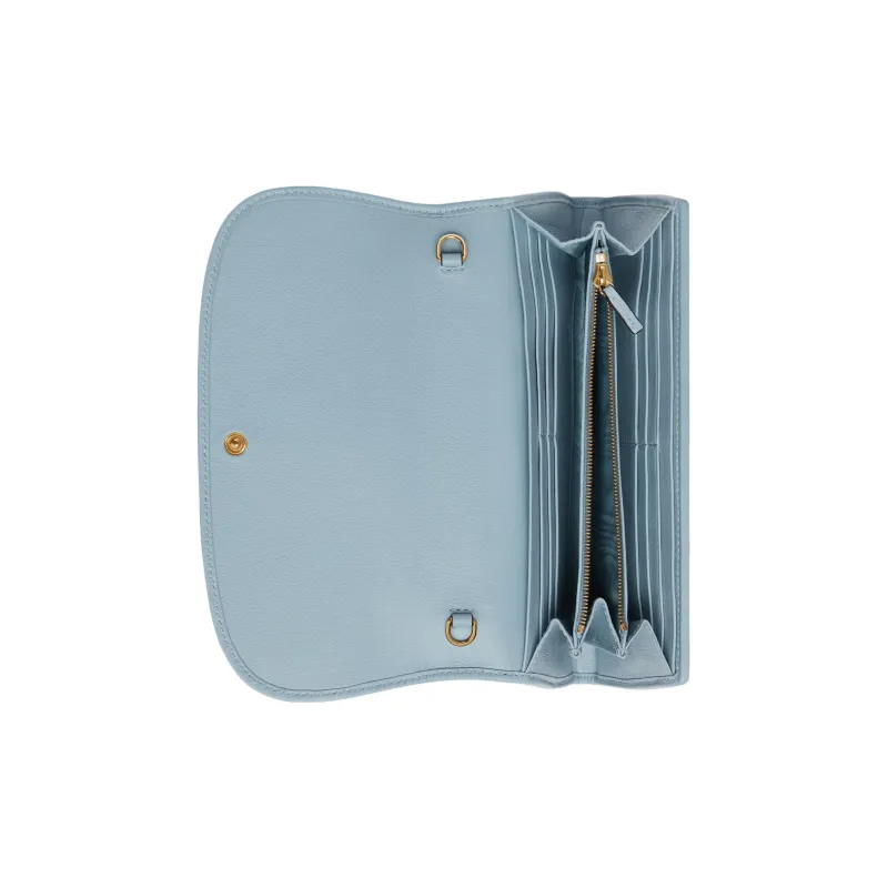 GUCCI Blondie Leather Shoulder Bag Crossbody Bag Wallets Women's Light Blue-4