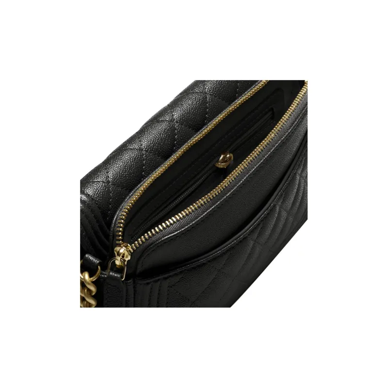 CHANEL Boy CHANEL Flap Phone Holder With Chain Black-5