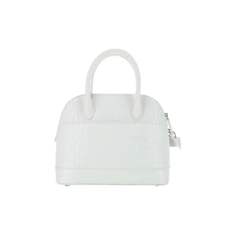 Balenciaga Ville Cow Leather Handbag Shoulder Bag Crossbody Bag Small Size Women's White-2