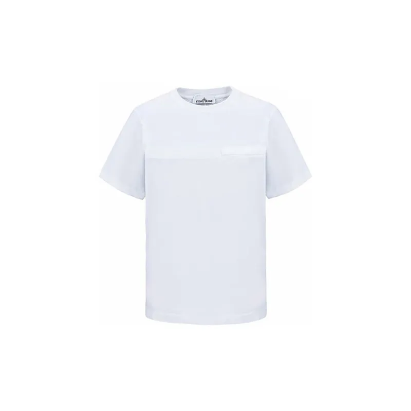 STONE ISLAND T Shirts Men Milk White-0