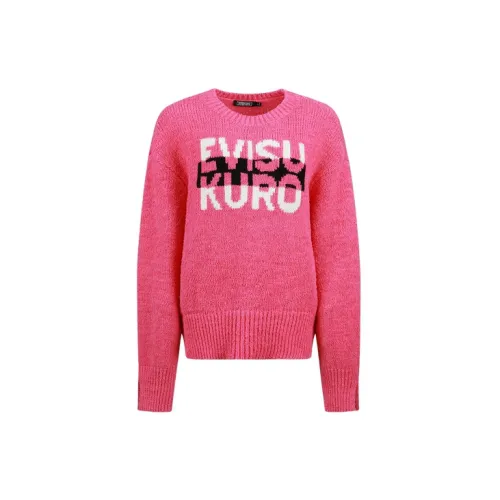 EVISU Knitwear Women's Peach Pink