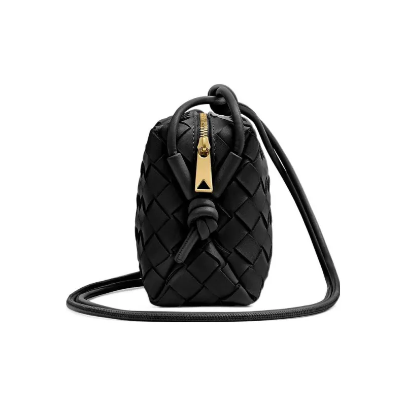 Bottega Veneta Loop Intrecciato Camera Bag Mini Black-1