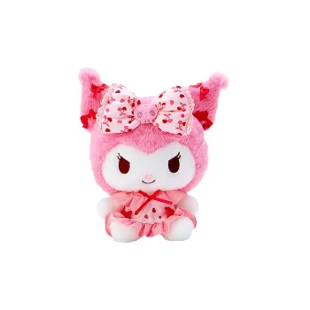 Sanrio Kuromi Pajamas For Home Vacation Collection Kuromi Dolls Plush Doll 21.5cm Height