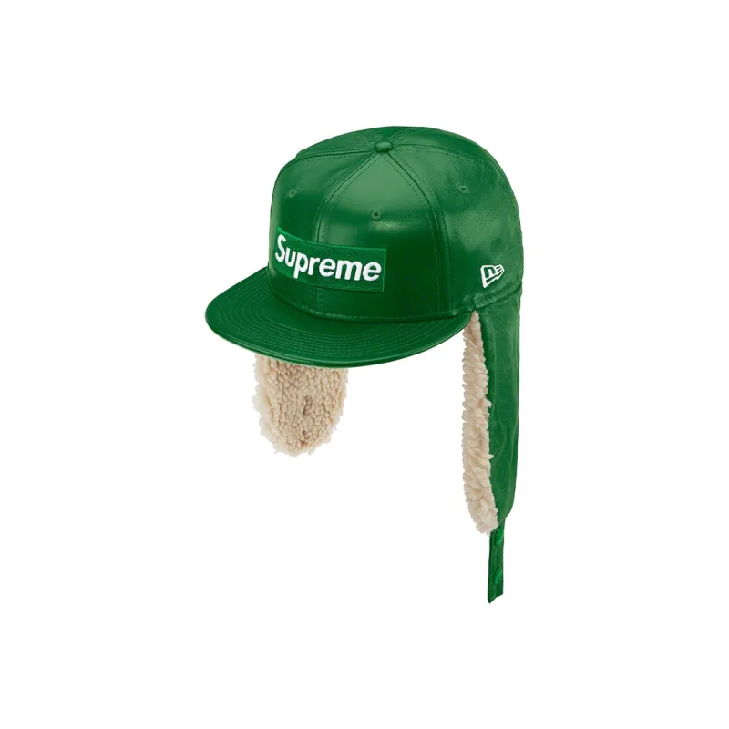 Supreme Leather Earflap Box Logo New Era-12