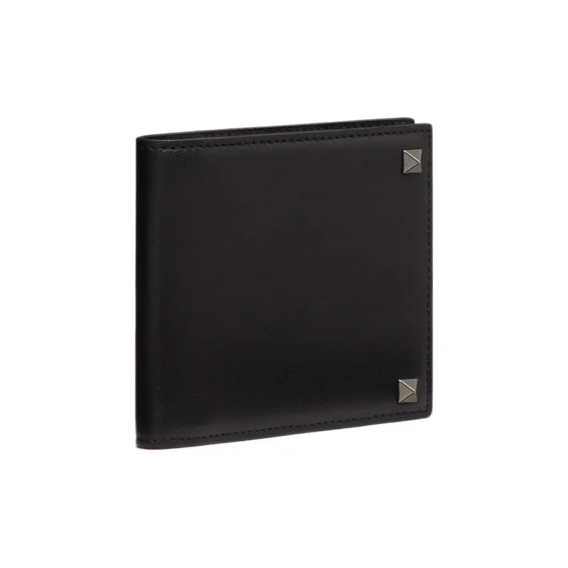 Valentino Cow Leather Wallet Men's Black-1