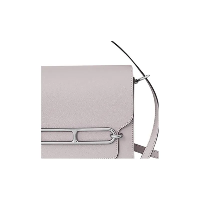HERMES Roulis Evercolor Calfskin Pig Nose Bag, Shoulder Bag, Crossbody Bag Mini Women's 09 Mauve Pale Dream Purple-4