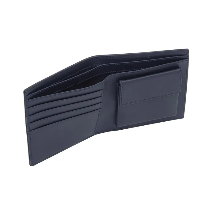 A.P.C Cow Leather Wallet Men's Navy Blue-2