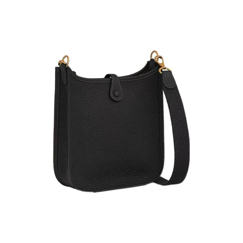 HERMES Evelyne Amazone Clemence Gold 16 Mini/TPM Noir-2