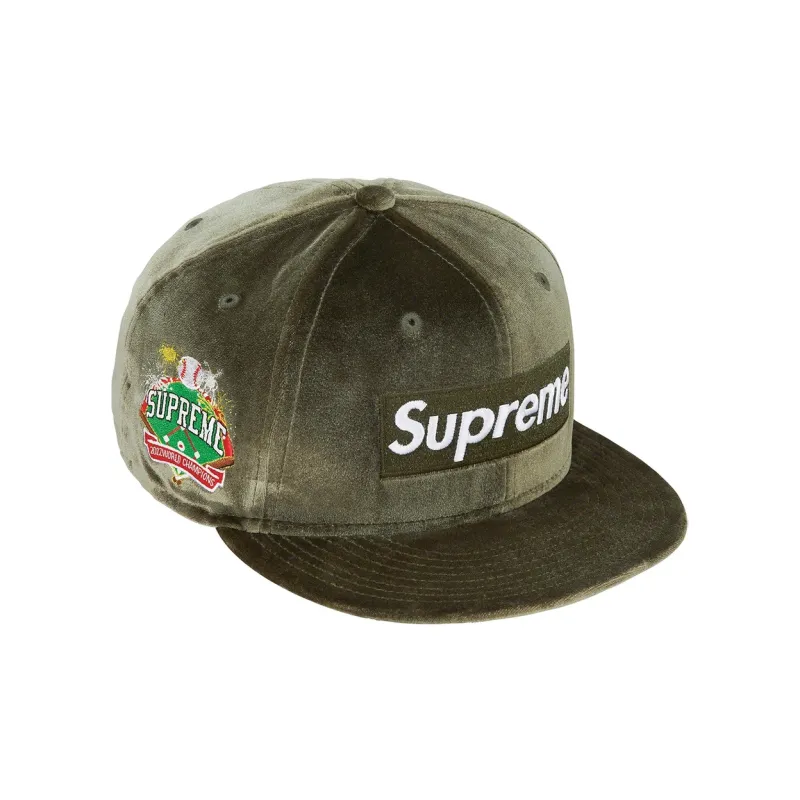 Supreme Velour Box Logo New Era-13