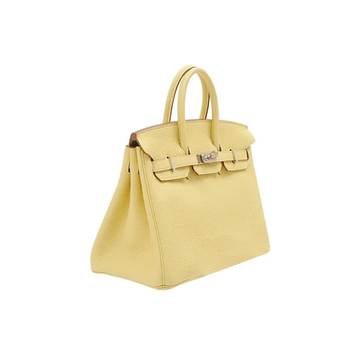 HERMES Birkin Togo Leather Birkin Bag Handbag Regular Women's 1Z Jaune Poussin Chick Yellow-1