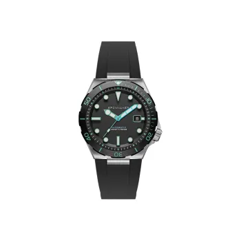 SPINNAKER BOETTGER Collection Wrist Watch Automatic Mechanical Movement Rubber Strap 42mm Gray Dial Men's Watches