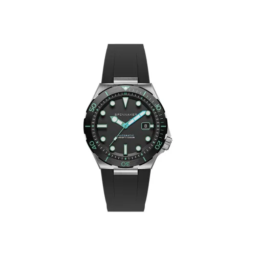 SPINNAKER BOETTGER Collection Wrist Watch Automatic Mechanical Movement Rubber Strap 42mm Gray Dial Men's Watches