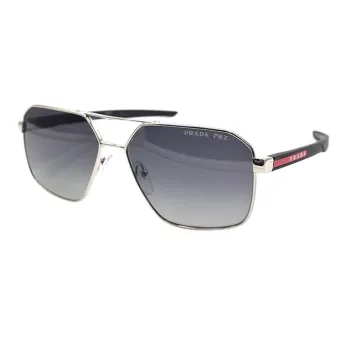 PRADA Linea Rossa SPS55W Sunglasses Men's Silver