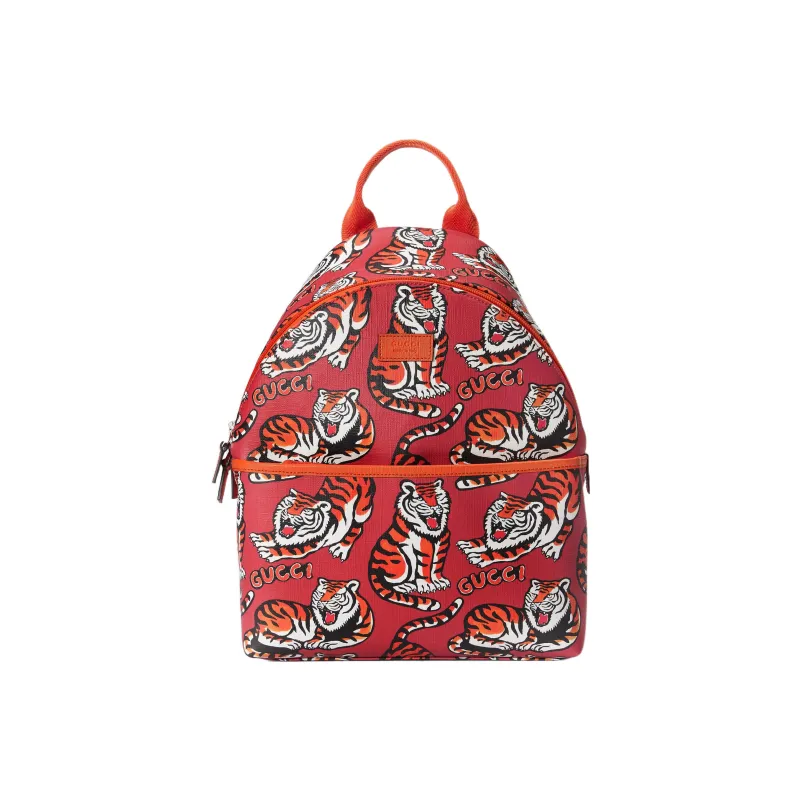 GUCCI Canvas Kids' Backpacks Kids' Red-0