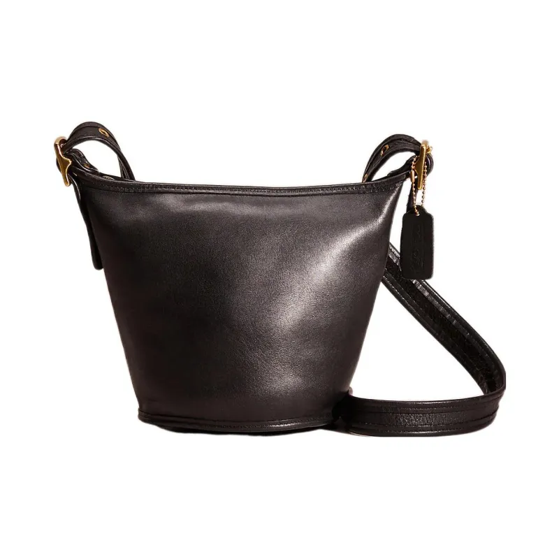 COACH Maggie Glove Tanning Luggage Bag, Shoulder Bag, Crossbody Bag Medium Size Women's Black-0