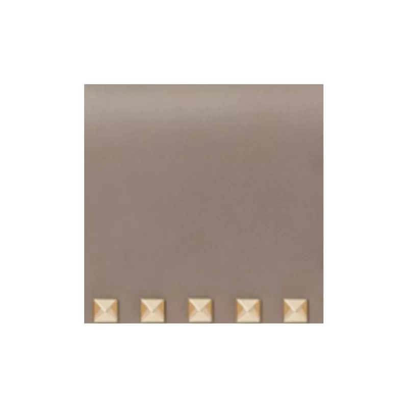 Valentino Rockstud Grained Calfskin Wallet Small Size Women's Dove Gray-1