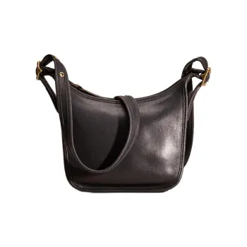 COACH Legacy Glove Tanning Shoulder Bag Crossbody Handbags Medium Size Women's Black