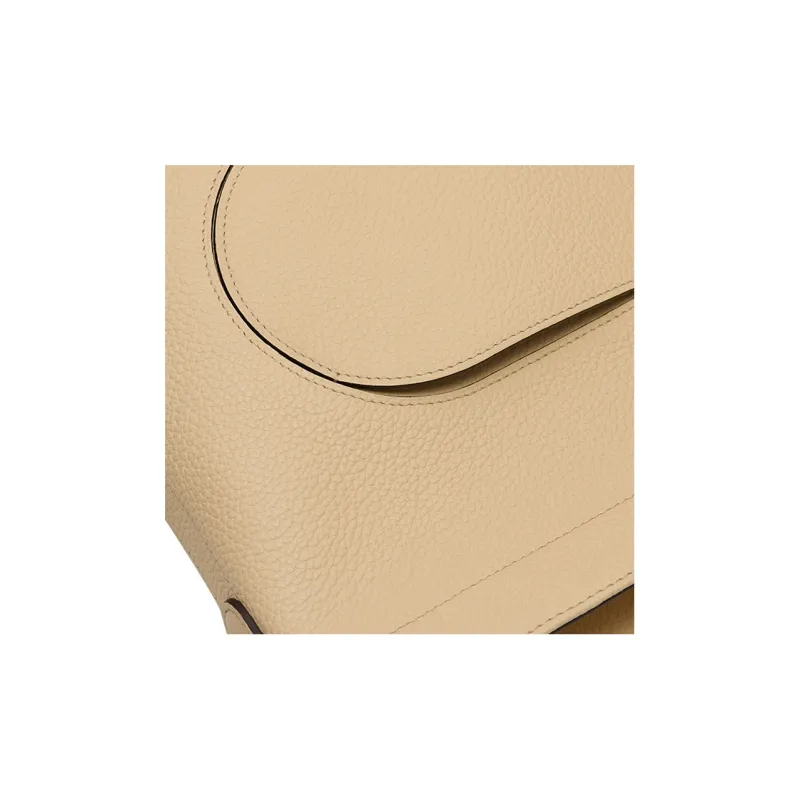 Delvau Pin Daily Textured Soft Leather Bucket Bags Shoulder Bag Crossbody Bag Women's Light Brown-4