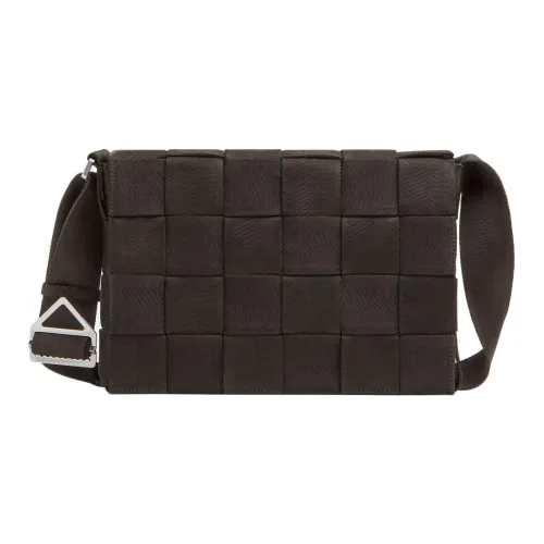 Bottega Veneta Fabric Crossbody Bag Regular Men's Dark Chocolate