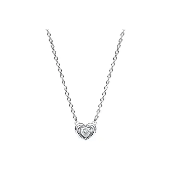 Pandora MOMENTS 925 Sterling Silver Necklaces Women's