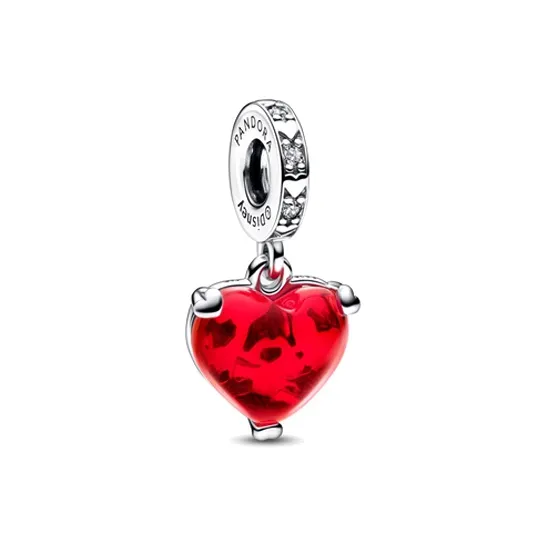 Pandora Disney Glass Pendant Women's Red-0