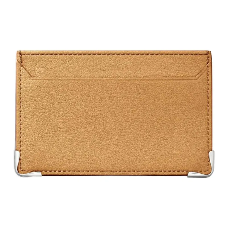 CARTIER Must De Cartier Calfskin Card Holder Women's Brown Yellow-1
