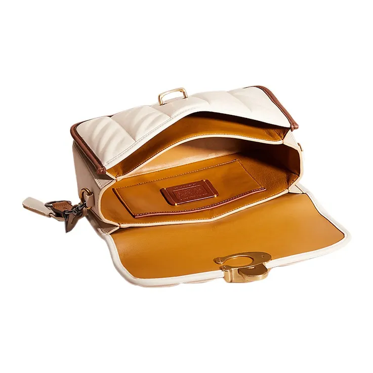 COACH Studio Nappa Leather Crossbody Bag, Shoulder Bag Medium Size Women's White-2