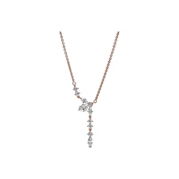 Pandora TIMELESS Copper Silver Alloy Necklaces Women's