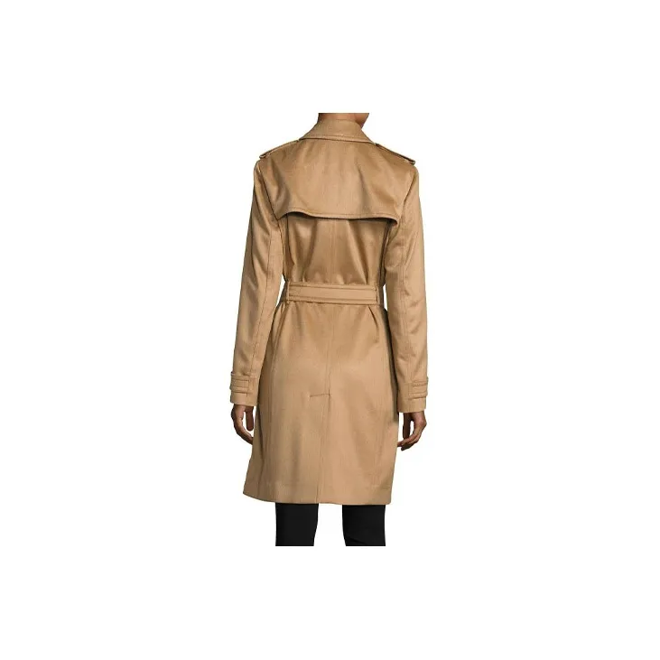 Burberry FW22 Velvet feel Coat Women's Beige-1