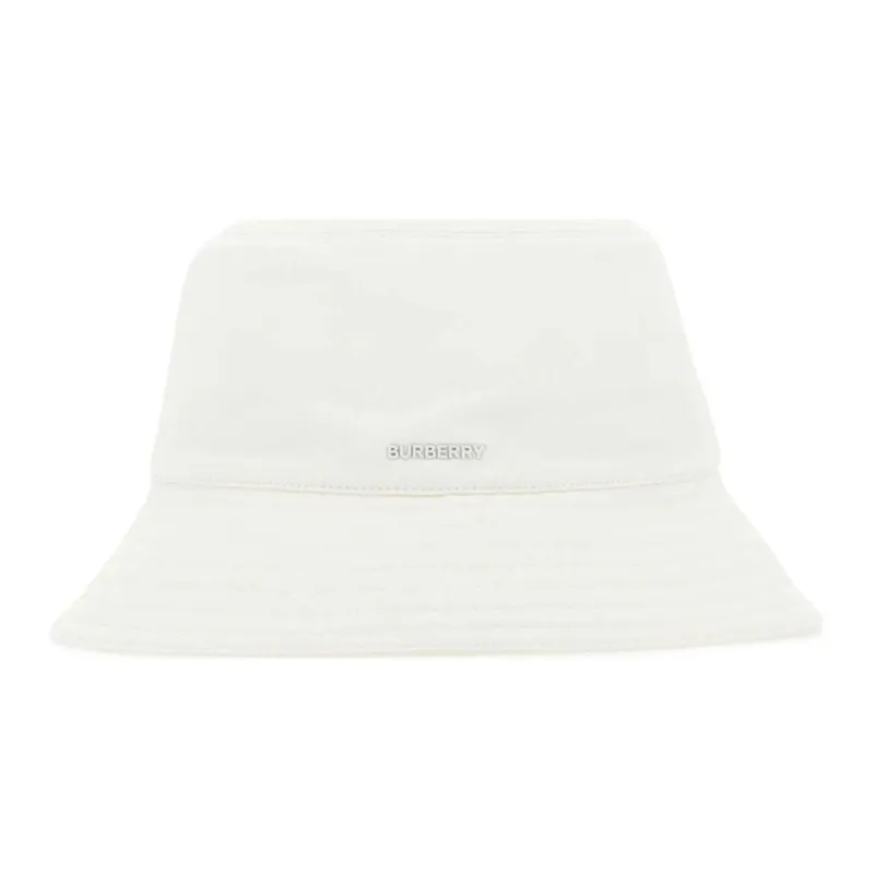 Burberry Bucket Hat Unisex White-0