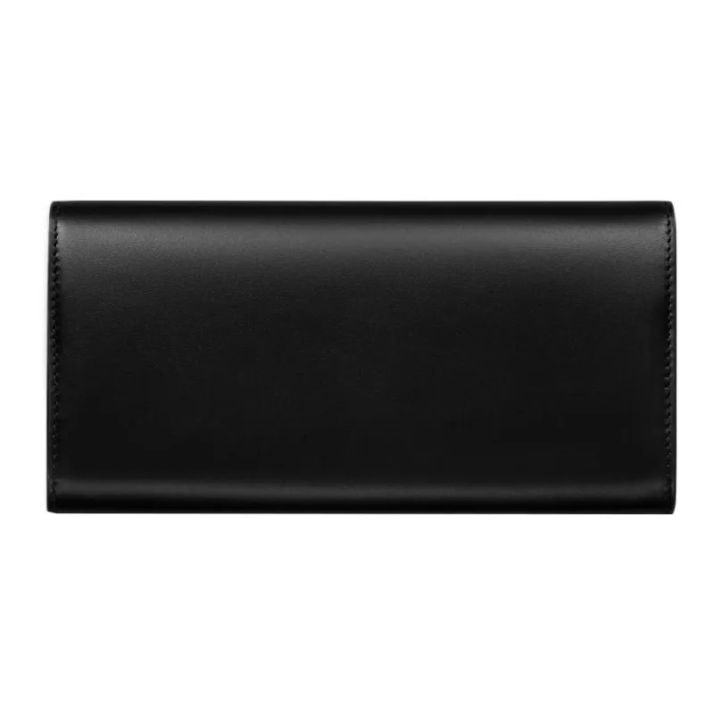 CARTIER Calfskin Wallet Women's Black-1