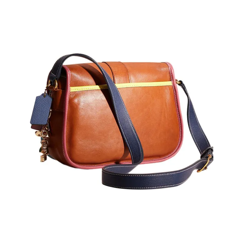 COACH Glove Tanning Chelsea Bag, Shoulder Bag, Crossbody Bag Tubas Women's Brown-1