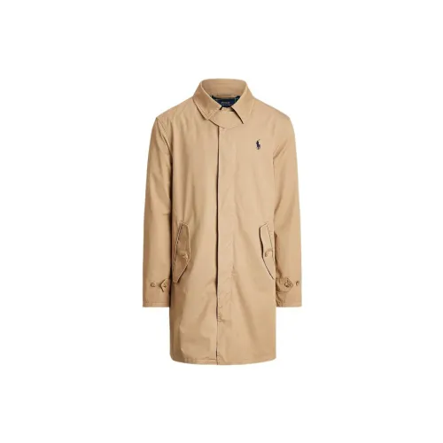 Polo Ralph Lauren Trench Coats Men Camel Brown