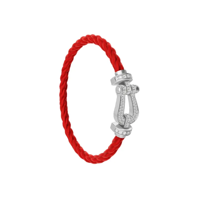 FRED Force 10 Collection Bracelets Unisex Red/Silver-1