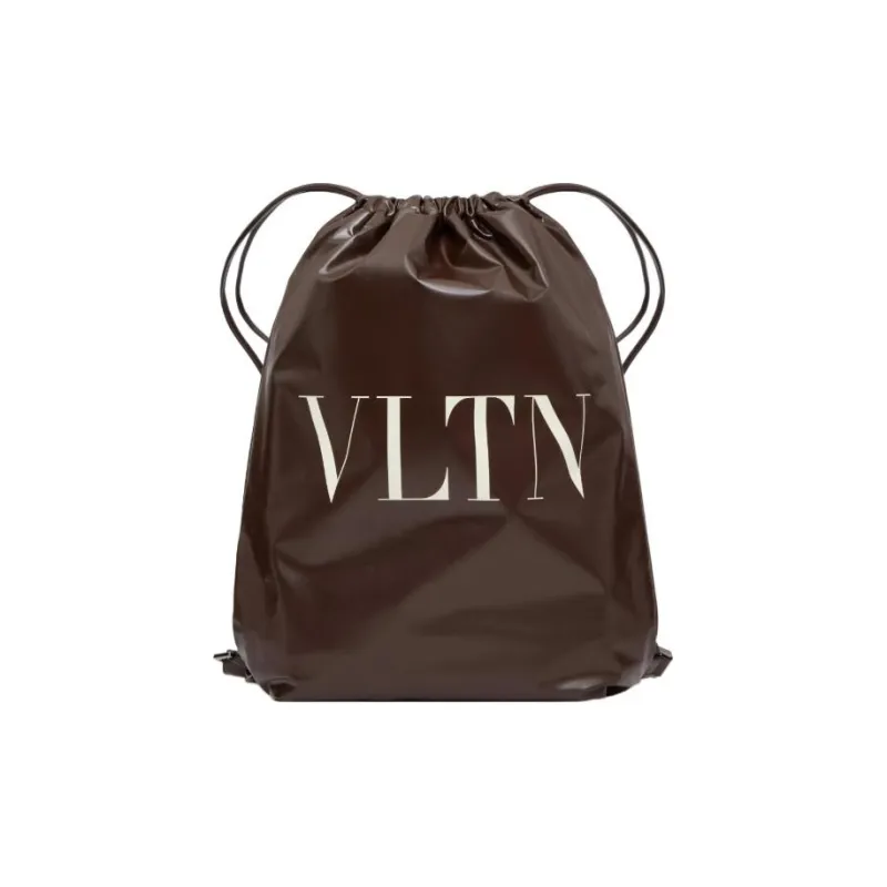 Valentino VLTN Calfskin Backpack Regular Men's Brown-0