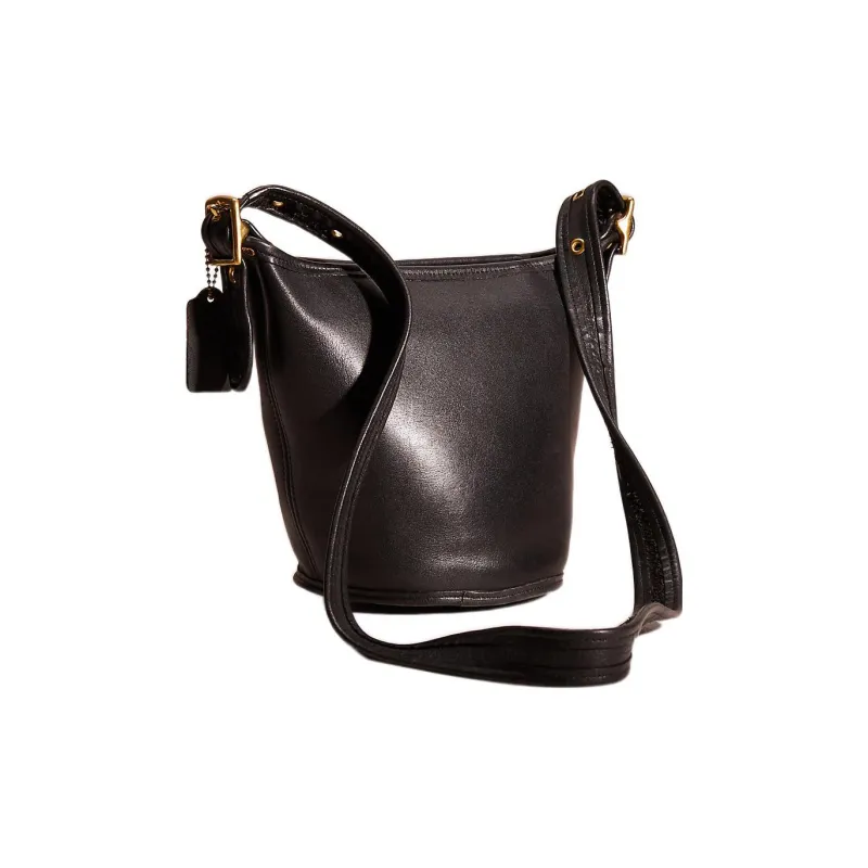 COACH Maggie Glove Tanning Luggage Bag, Shoulder Bag, Crossbody Bag Medium Size Women's Black-1