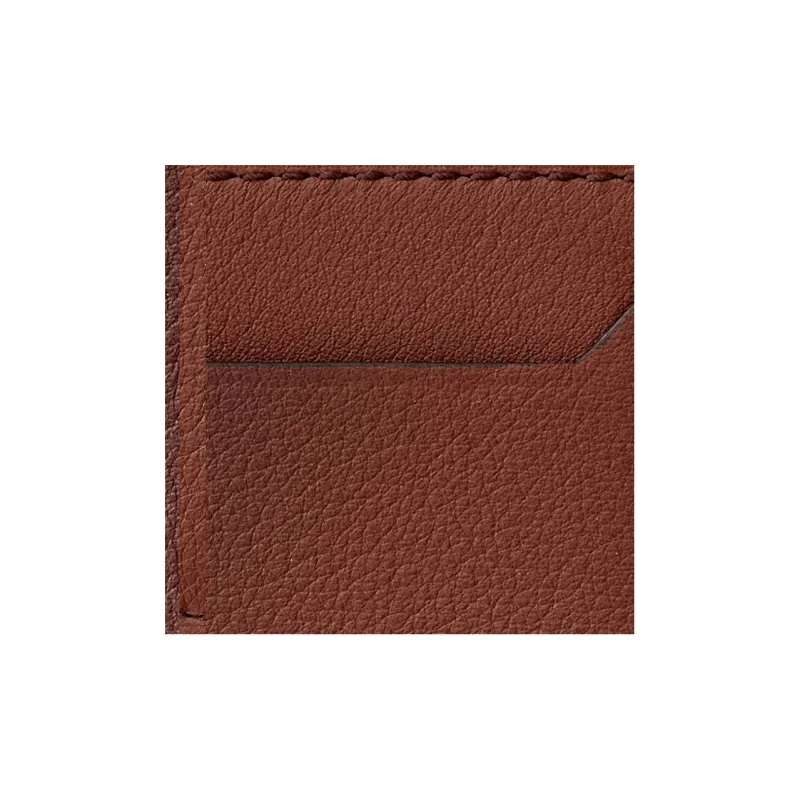 CARTIER Must De Cartier Calfskin Card Holder Men's Gradient Brown-5