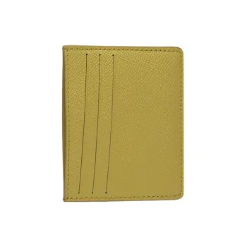 Maison Margiela Calfskin Card Holder Women's Yellow
