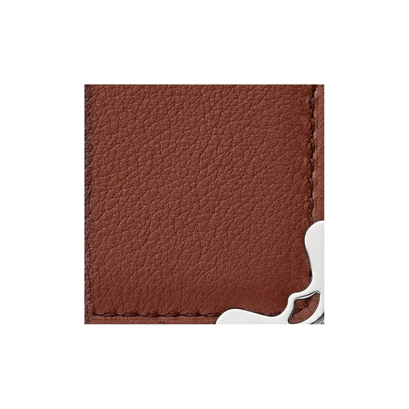 CARTIER Must De Cartier Calfskin Card Holder Men's Gradient Brown-4