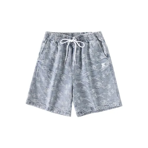 STARTER Denim Shorts Men Denim Light Blue