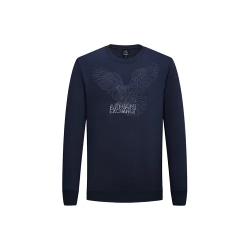 ARMANI EXCHANGE Sweatshirts Men Navy Blue