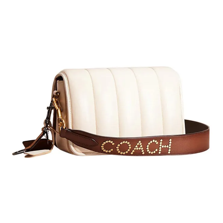 COACH Studio Nappa Leather Crossbody Bag, Shoulder Bag Medium Size Women's White-1