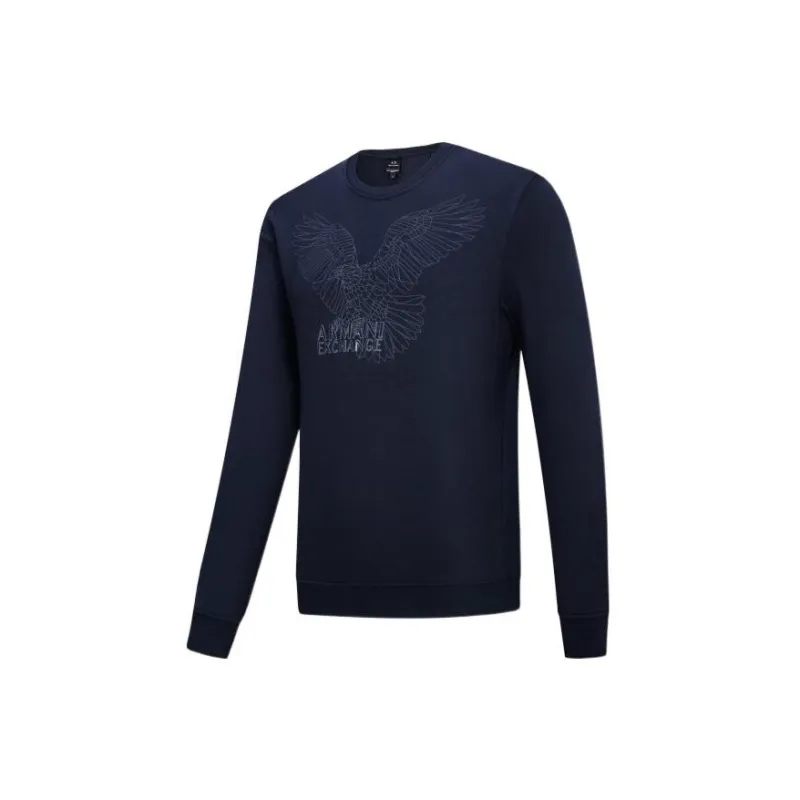 ARMANI EXCHANGE Sweatshirts Men Navy Blue-2