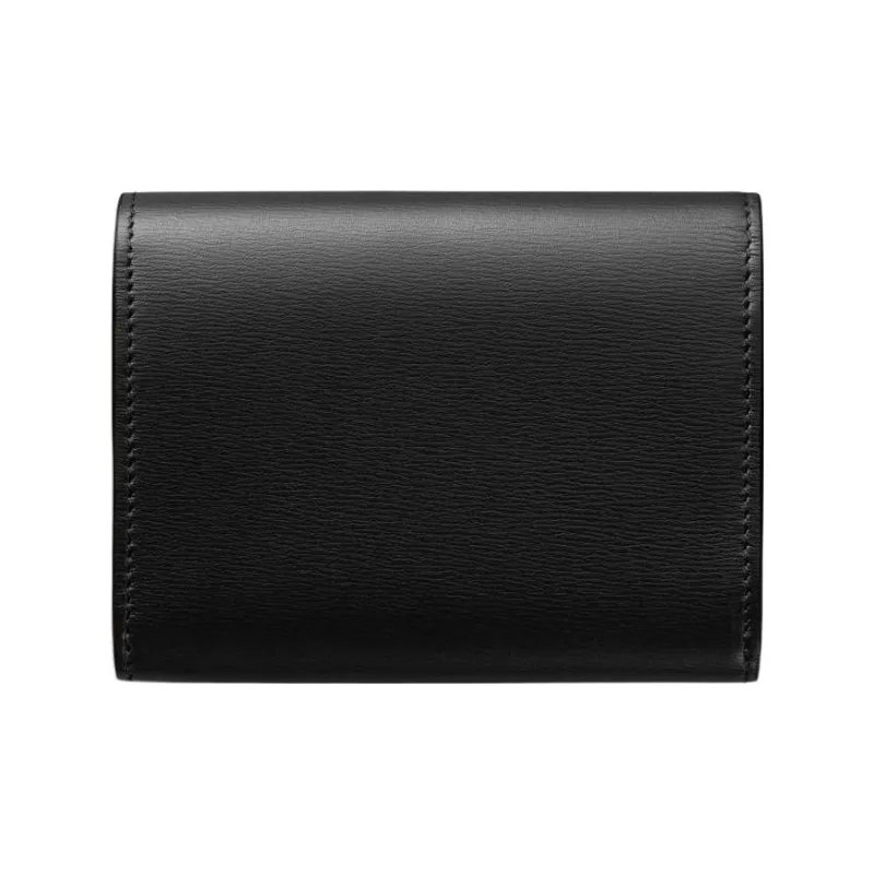 CARTIER Panthère De Cartier Calfskin Wallet Mini Women's Black-1